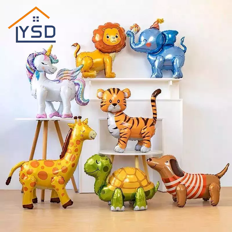 Balão de folha de animais 3D