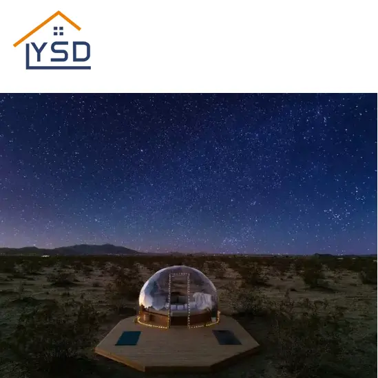 Uma sala de vidro para assistir as estrelas