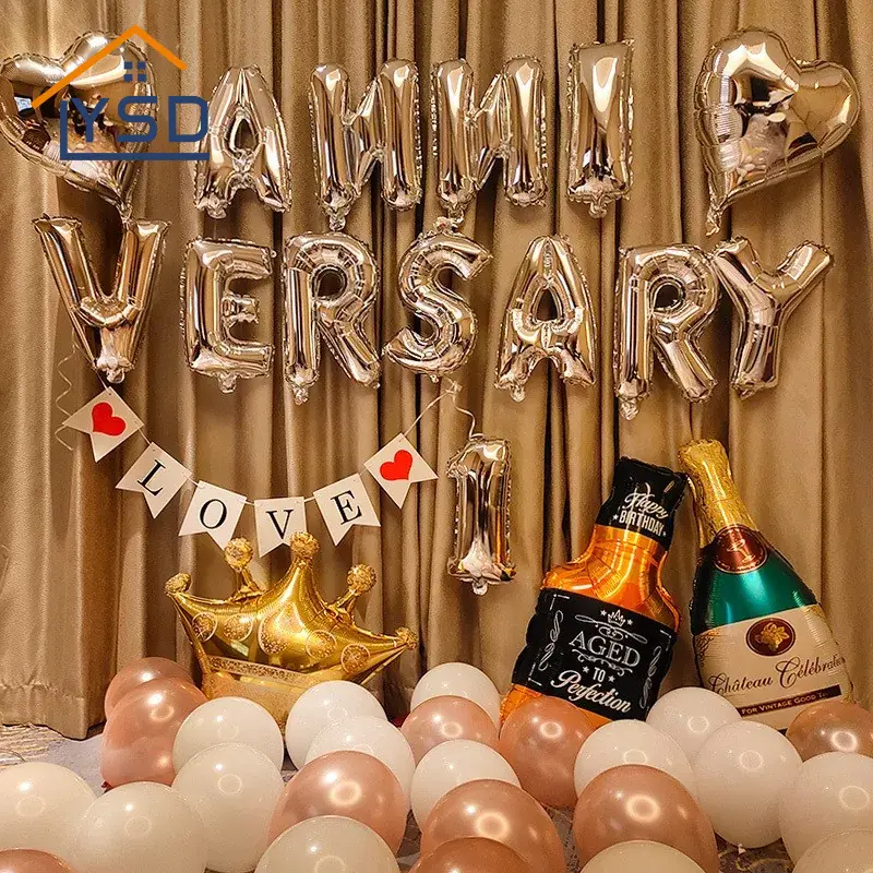 Conjunto de balões de aniversário