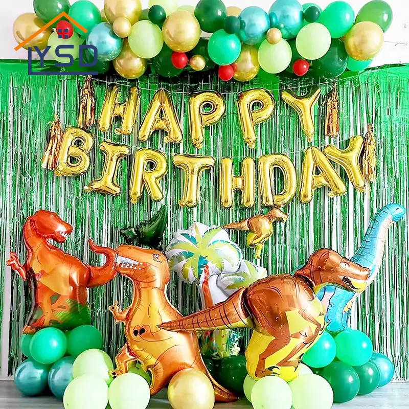 Conjunto de dinossauros de balão