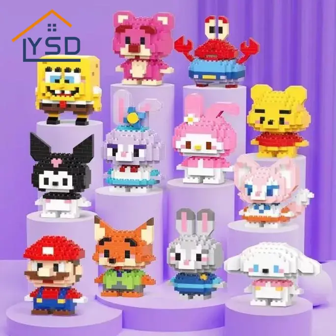 Blocos de construção de desenhos animados