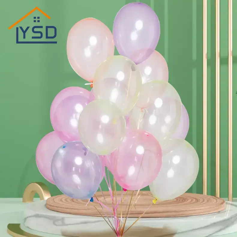Balão de látex de cristal colorido