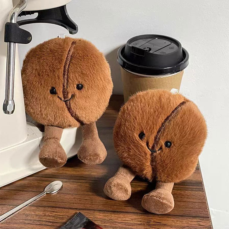 Pelúcia de feijão de café de descompressão