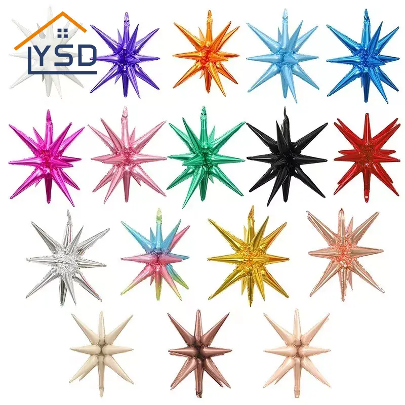 Balões Star Foil explodindo