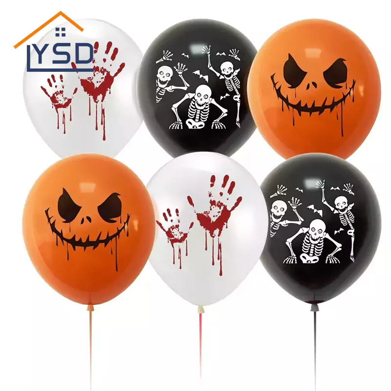 Balões de látex impressos de Halloween