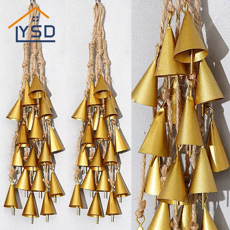 Sino de bruxa com corda de cânhamo