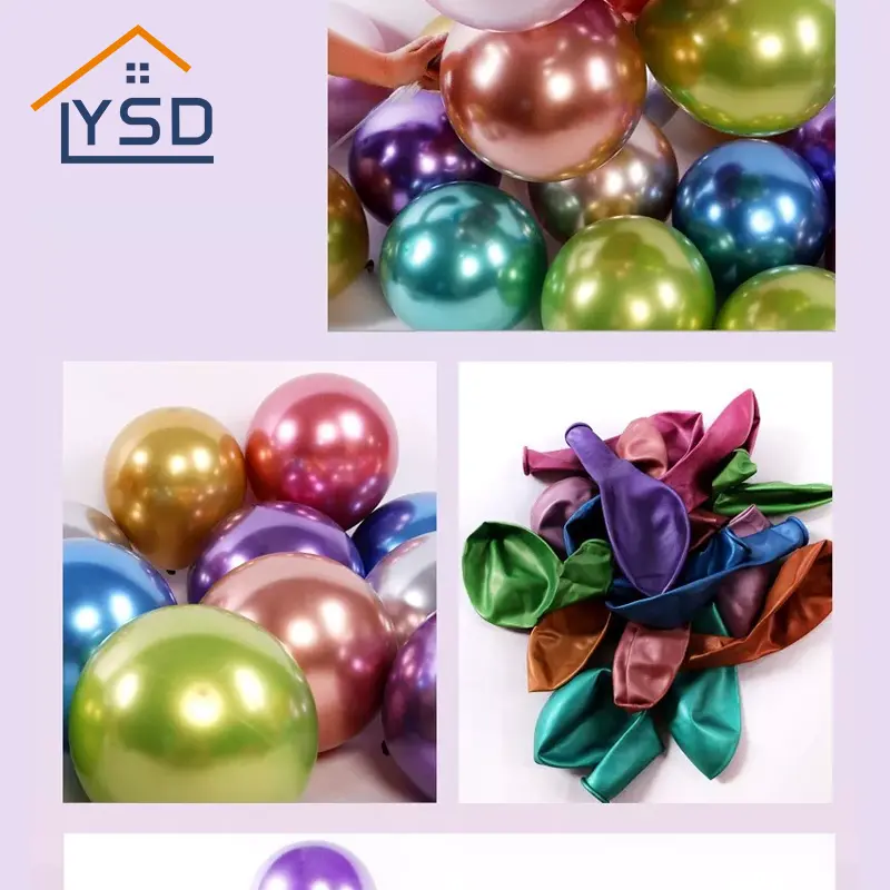 Balão de látex de metal