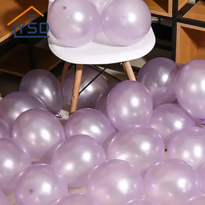 Balões de látex perolados