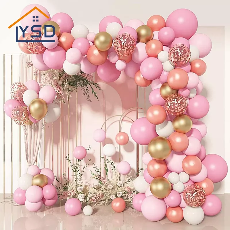 Conjunto de balão rosa