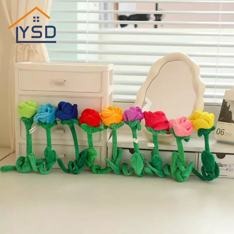 Brinquedo de pelúcia buquê de rosas