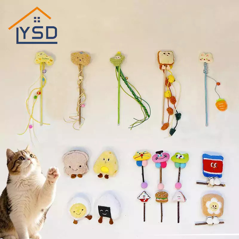 O teaser de gato de brinquedo de gato