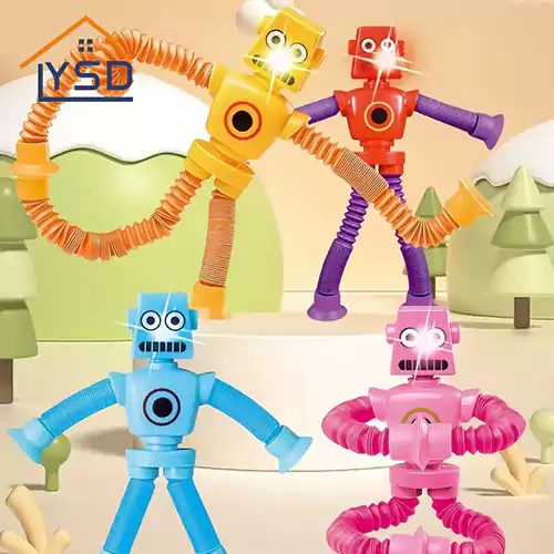 Brinquedo versátil de tubo telescópico de descompressão